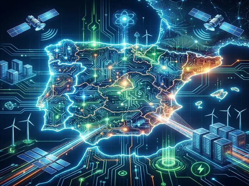 Concepto de inteligencia artificial on premise España - UE con soberanía tecnológica, control total de datos empresariales, residencia garantizada y cumplimiento RGPD, ENS, NIS2 y AI Act