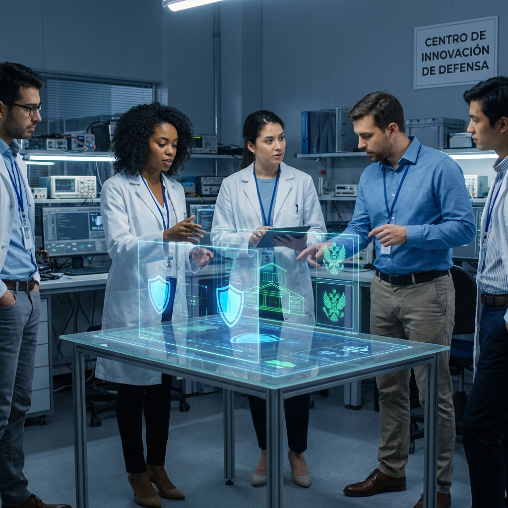 Escudo hexagonal cristalino protegiendo flujos de datos binarios y conexiones de IA, representando el aislamiento del dato y la privacidad total en el ecosistema Towin-IA.