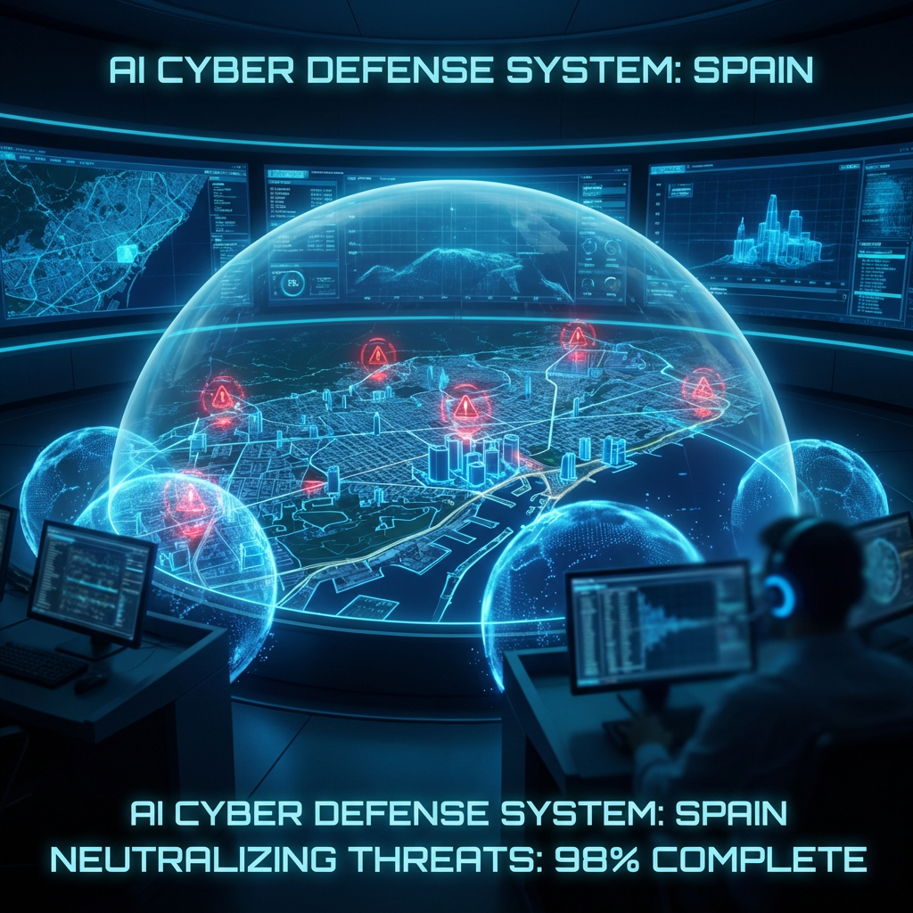 Escudo hexagonal cristalino protegiendo flujos de datos binarios y conexiones de IA, representando el aislamiento del dato y la privacidad total en el ecosistema Towin-IA.