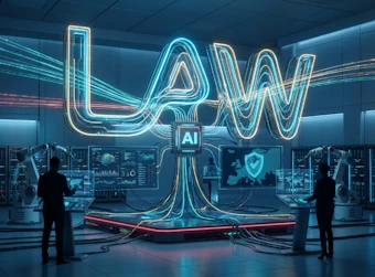 Cerebro digital dorado en centro de datos futurista: representación de inteligencia artificial para cumplimiento NIS2, flujos de datos naranja y azul convergentes, pantallas de análisis y control de seguridad en tiempo real, salas de monitoreo con gráficos de análisis de riesgos, infraestructura de red integrada, supervisión de amenazas cibernéticas y protección de sistemas críticos según directiva europea NIS2.