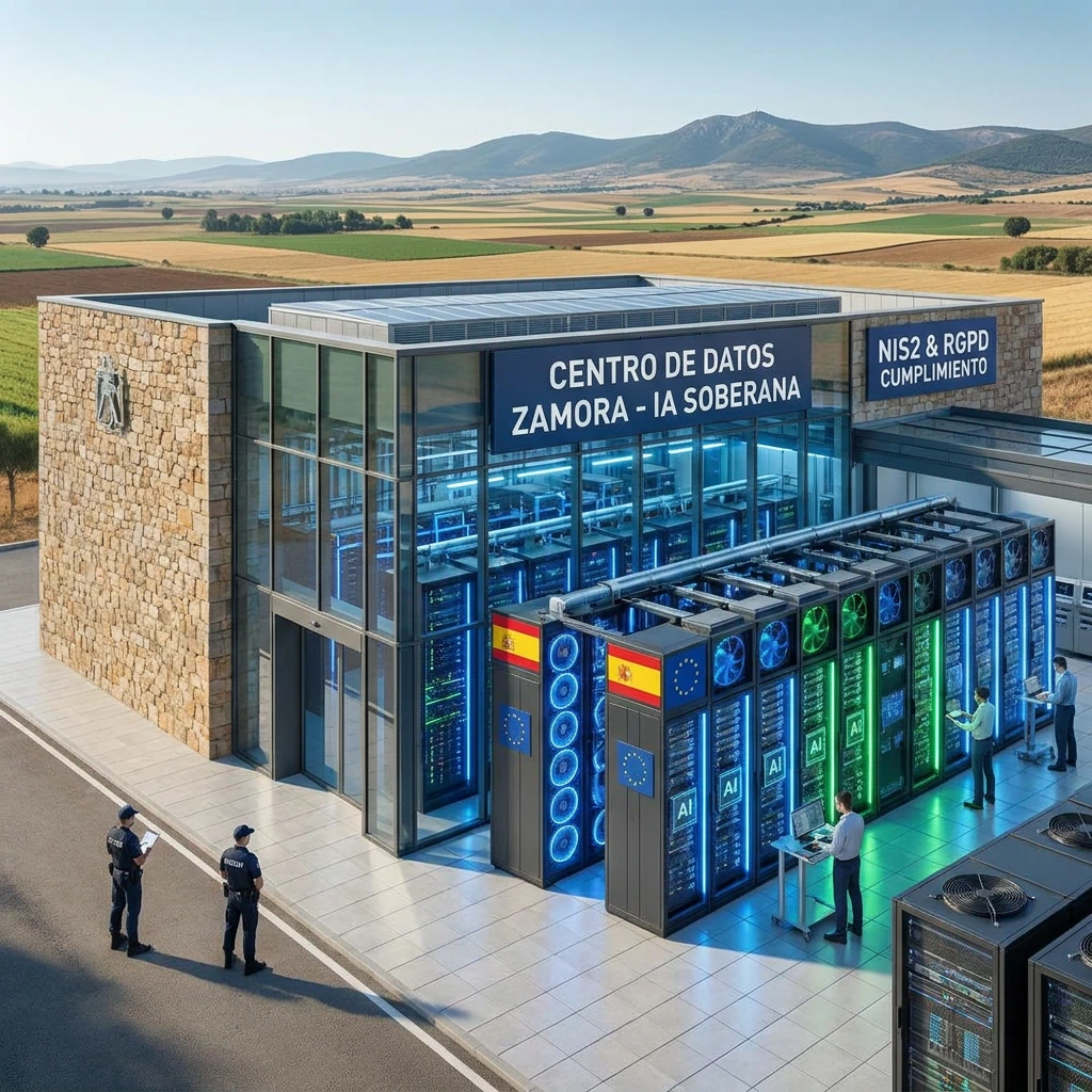 Centro de datos soberano en Zamora para inferencia de IA on‑premise en España con cumplimiento NIS2 y RGPD.