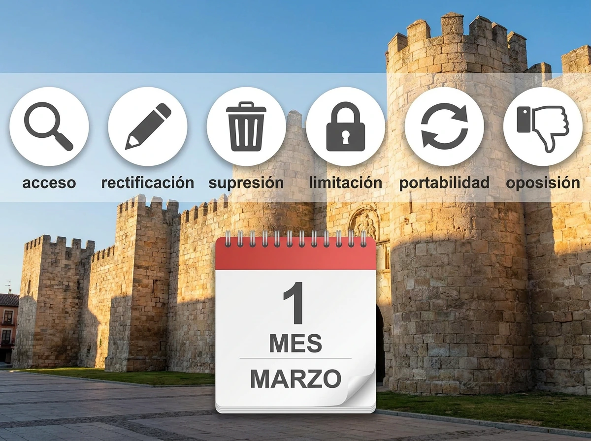 Derechos ARCO+: acceso, rectificación, supresión, limitación, portabilidad, oposición - Plazo 1 mes - TOWINIA Zamora