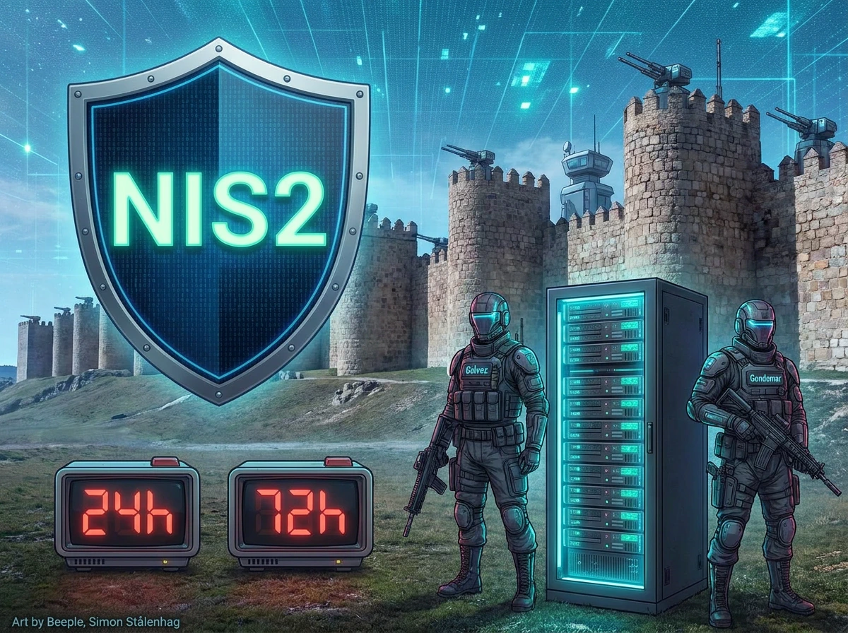 NIS2 - Directiva UE 2022/2555: alerta 24h, notificación 72h, agentes GÁLVEZ y GONDOMAR, residencia de datos Zamora - TOWINIA